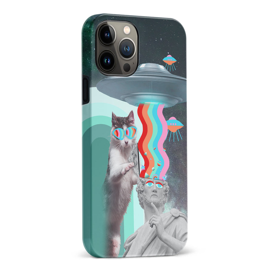 iPhone 13 Pro Max Roman Cats in Space Psychedelic Phone Case