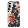 iPhone 11 peonies one phone case in black