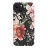 iPhone 14 peonies one phone case in black