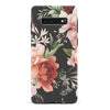 Samsung Galaxy S10 peonies one phone case in black