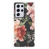 Samsung Galaxy S21 Ultra peonies one phone case in black
