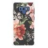Samsung Galaxy Note 9 peonies one phone case in black