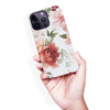 iPhone 14 Pro Max Peonies Floral Phone Case - White