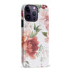 iPhone 14 Pro Max Peonies Floral Phone Case - White