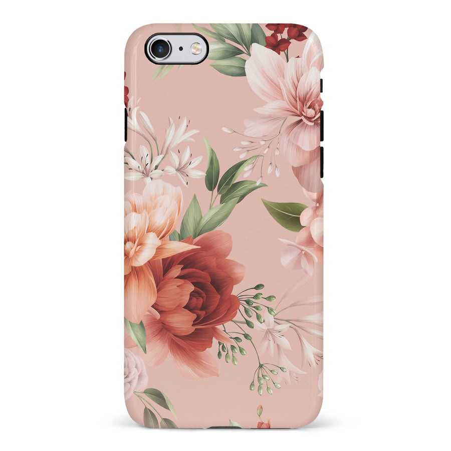 iPhone 6S Plus peonies one phone case in pink