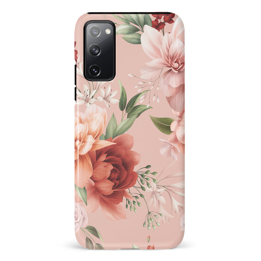 Samsung Galaxy S20 FE peonies one phone case in pink