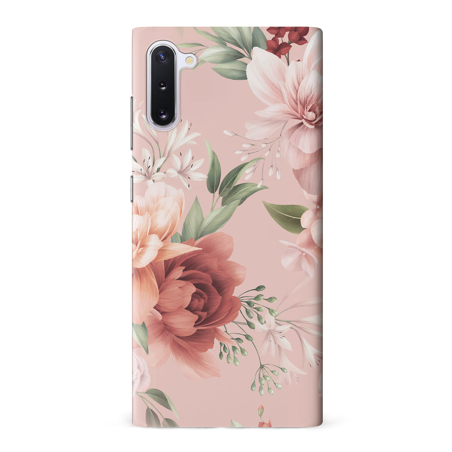 Samsung Galaxy Note 10 peonies one phone case in pink
