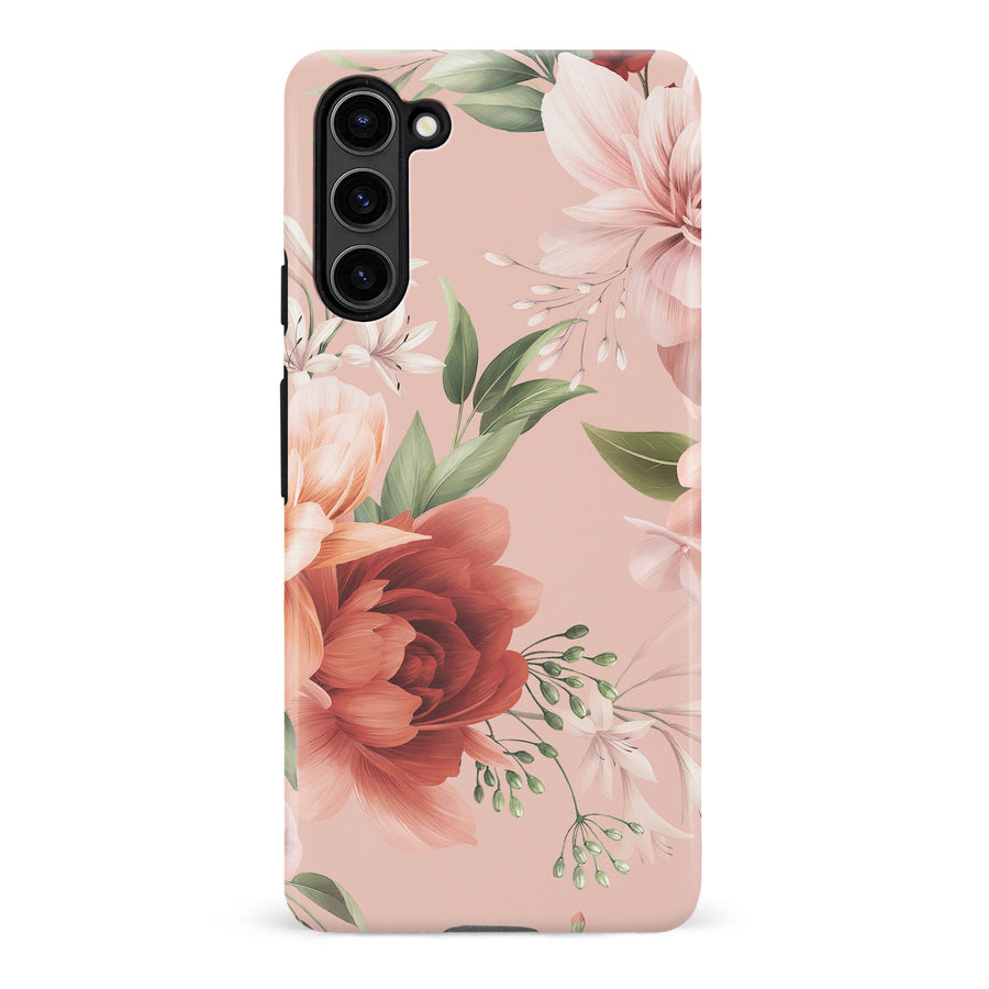 Samsung S23 Plus Peonies One Floral Phone Case - Pink