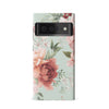 Google Pixel 6 peonies one phone case in green