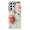 Samsung Galaxy S21 Ultra peonies one phone case in green