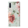 Samsung Galaxy Note 10 peonies one phone case in green
