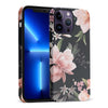 iPhone 14 Pro Max Peonies Two Floral Phone Case in Black