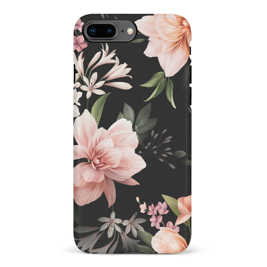 Samsung S23 Plus Peonies Two Floral Phone Case - Black