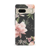 Google Pixel 7 Peonies Two Floral Phone Case in Black