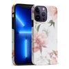iPhone 14 Pro Max Peonies Floral Phone Case - White