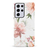 Samsung Galaxy S21 Ultra Peonies Two Phone Case in White