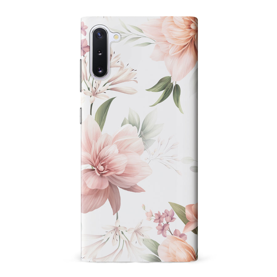 Samsung Galaxy Note 10 Peonies Two Phone Case in White