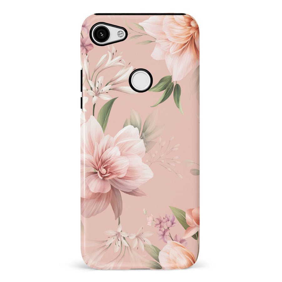 Google Pixel 3 XL Peonies Two Floral Phone Case in Pink