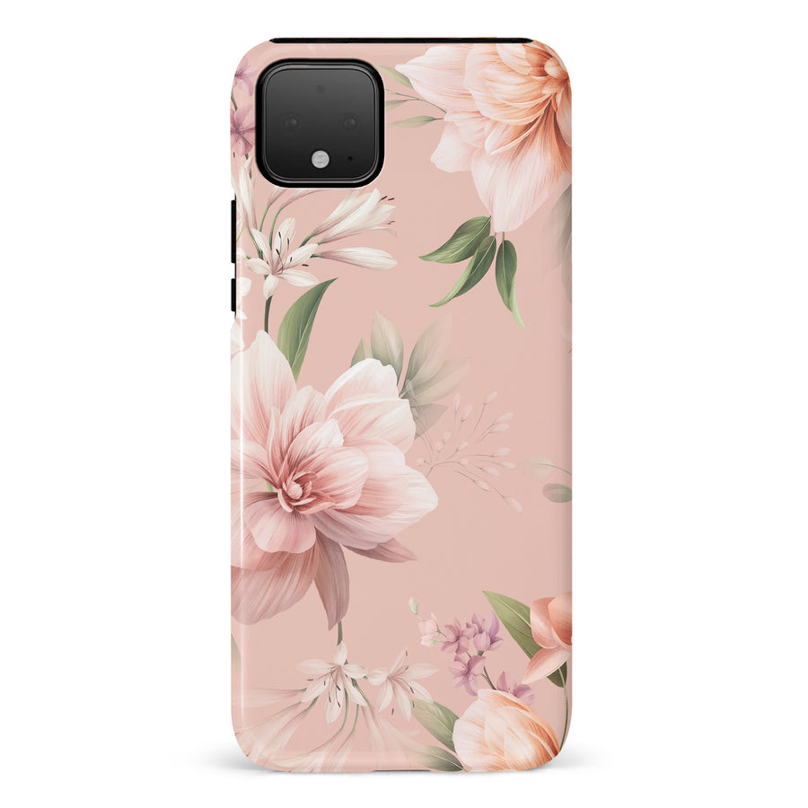 Google Pixel 4 XL Peonies Two Floral Phone Case in Pink
