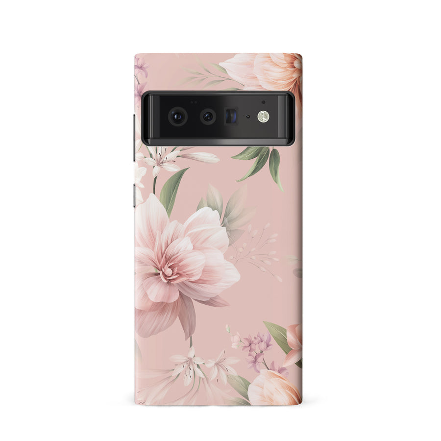 Google Pixel 6 Peonies Two Floral Phone Case in Pink