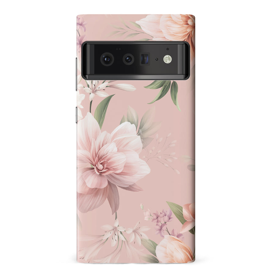 Google Pixel 6 Pro Peonies Two Floral Phone Case in Pink