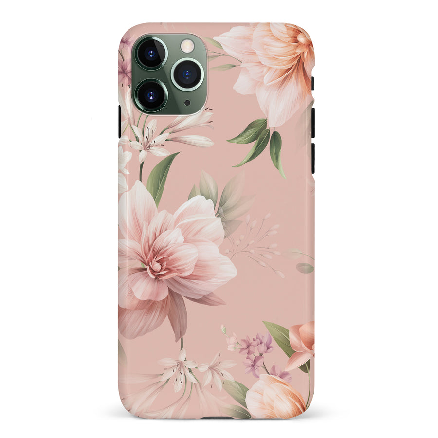 iPhone 11 Pro Peonies Two Floral Phone Case in Pink