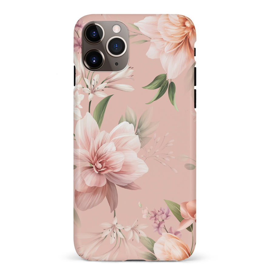 iPhone 11 Pro Max Peonies Two Floral Phone Case in Pink