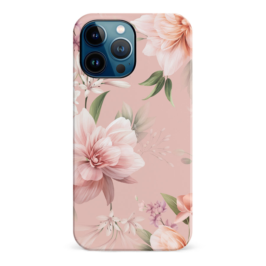 iPhone 12 Pro Max Peonies Two Floral Phone Case in Pink