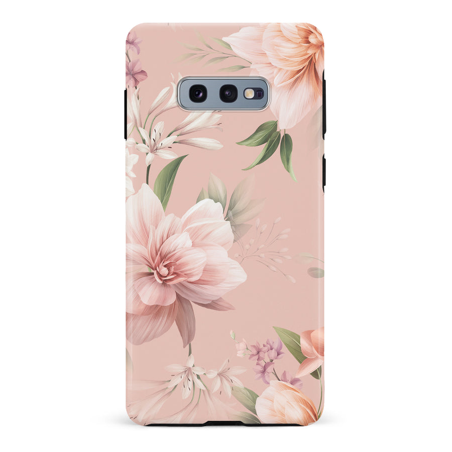 Samsung Galaxy S10e Peonies Two Floral Phone Case in Pink