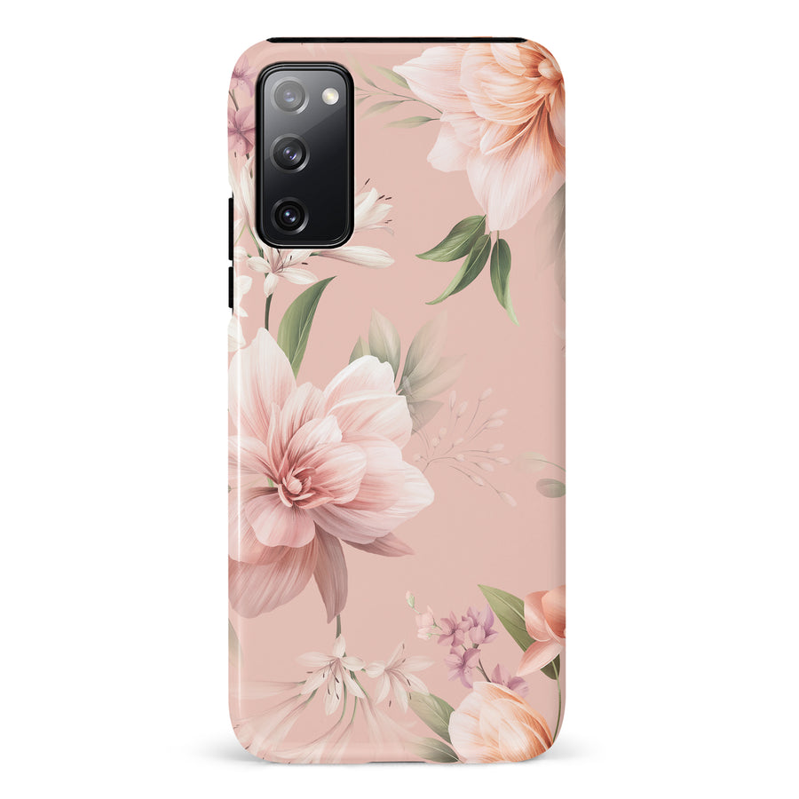Samsung Galaxy S20 FE Peonies Two Floral Phone Case in Pink