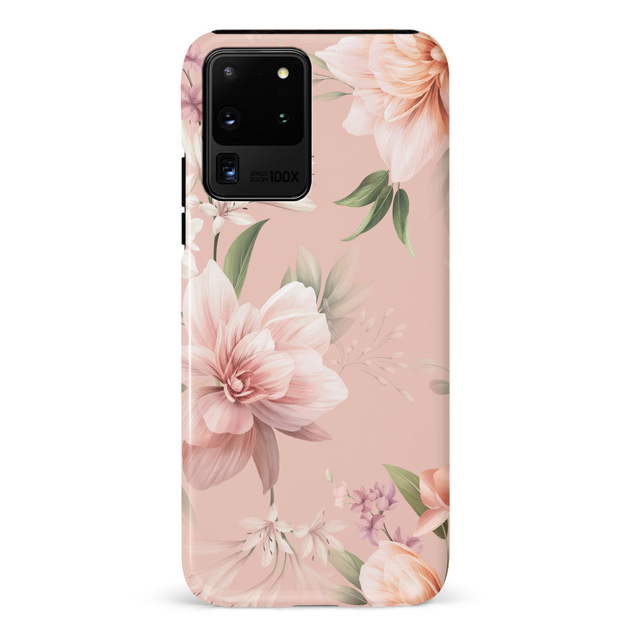 Samsung Galaxy S20 Ultra Peonies Two Floral Phone Case in Pink