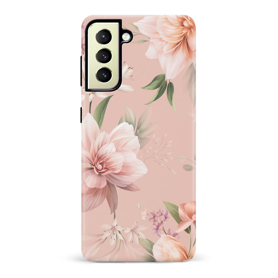 Samsung Galaxy S22 Plus Peonies Two Floral Phone Case in Pink