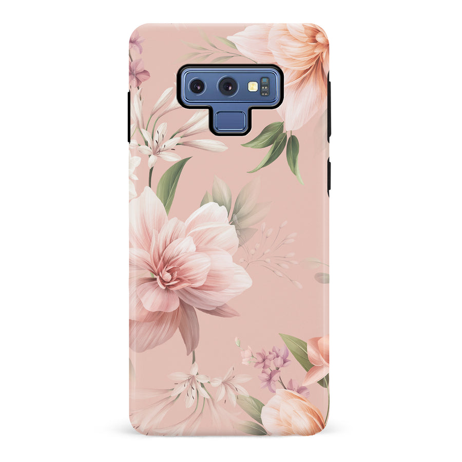 Samsung Galaxy Note 9 Peonies Two Floral Phone Case in Pink