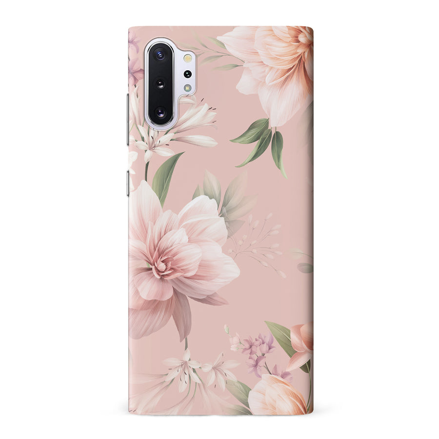 Samsung Galaxy Note 10 Plus Peonies Two Floral Phone Case in Pink