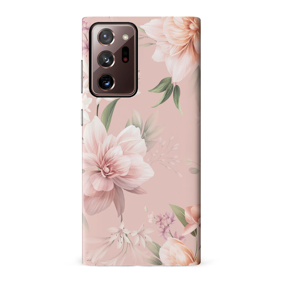 Samsung Galaxy Note 20 Ultra Peonies Two Floral Phone Case in Pink