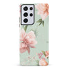 Samsung Galaxy S21 Ultra Peonies Two Floral Phone Case in Green