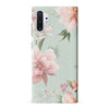 Samsung Galaxy Note 10 Plus Peonies Two Floral Phone Case in Green