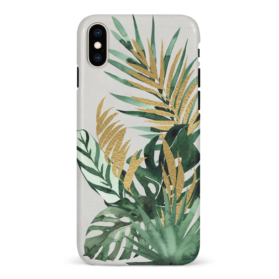 iPhone XS Max watercolour plants one phone case