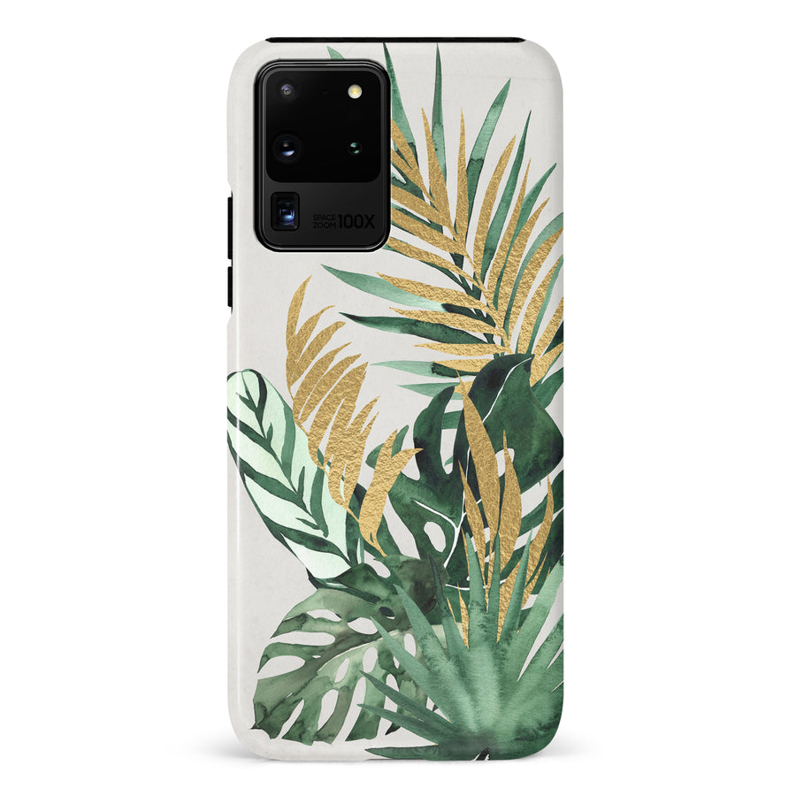Samsung Galaxy S20 Ultra watercolour plants one phone case
