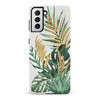 Samsung Galaxy S21 watercolour plants one phone case