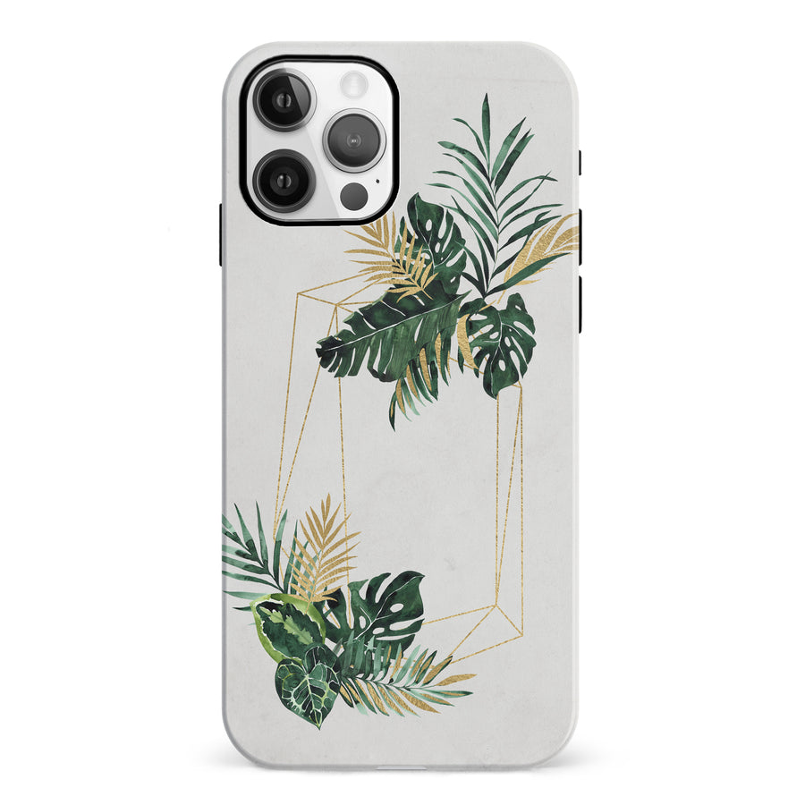 iPhone 12 watercolour plants two phone case