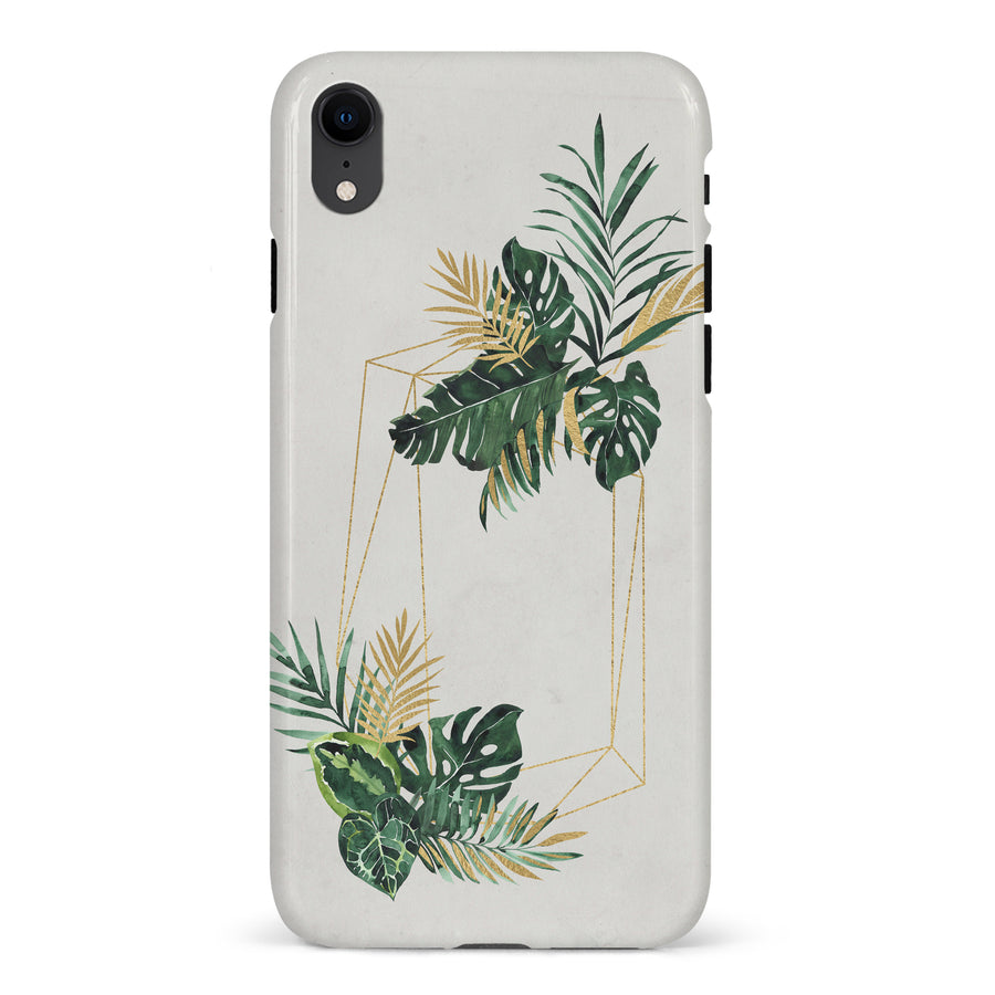 iPhone XR watercolour plants two phone case