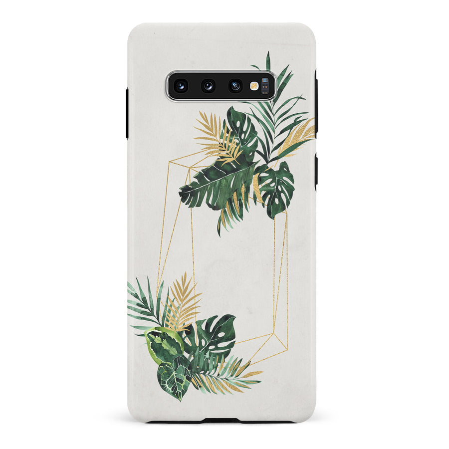 Samsung Galaxy S10 watercolour plants two phone case