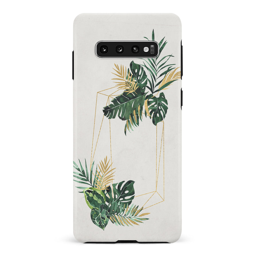 Samsung Galaxy S10 Plus watercolour plants two phone case