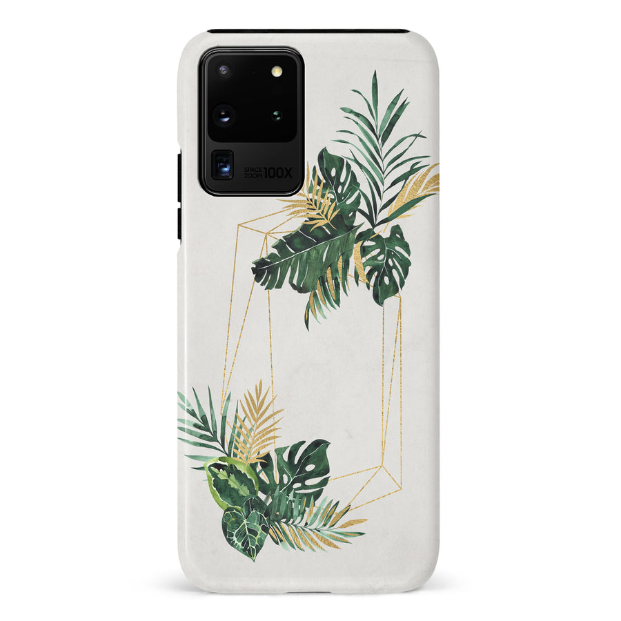 Samsung Galaxy S20 Ultra watercolour plants two phone case