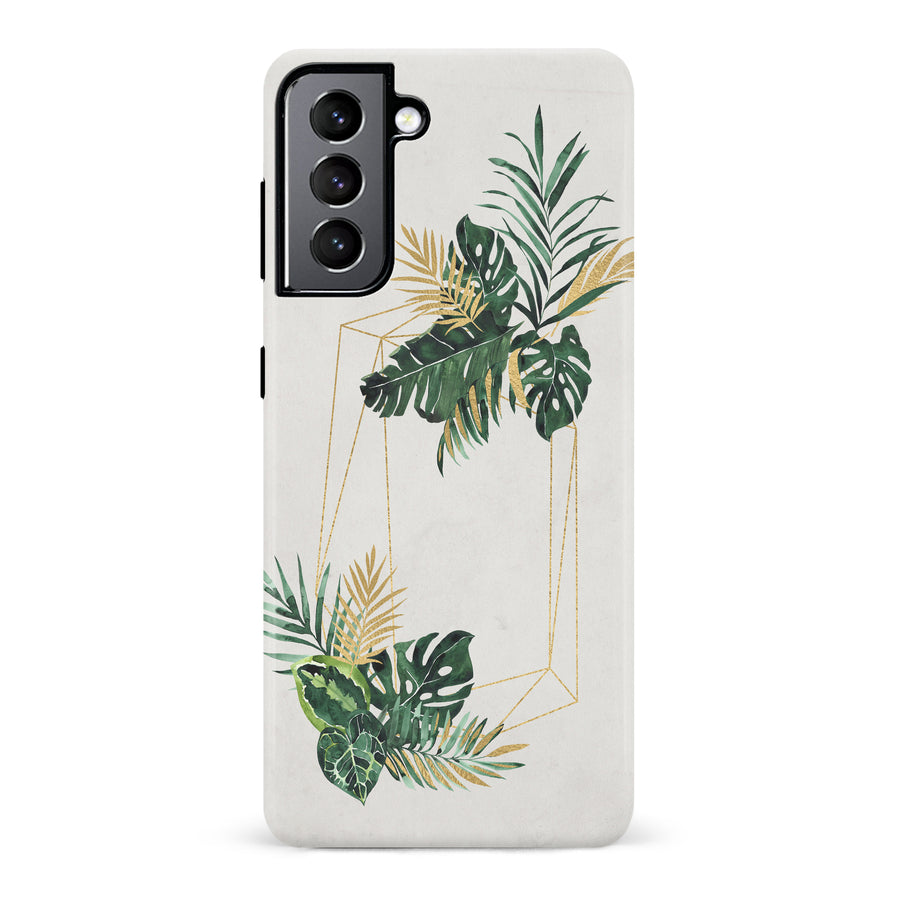 Samsung Galaxy S22 watercolour plants two phone case