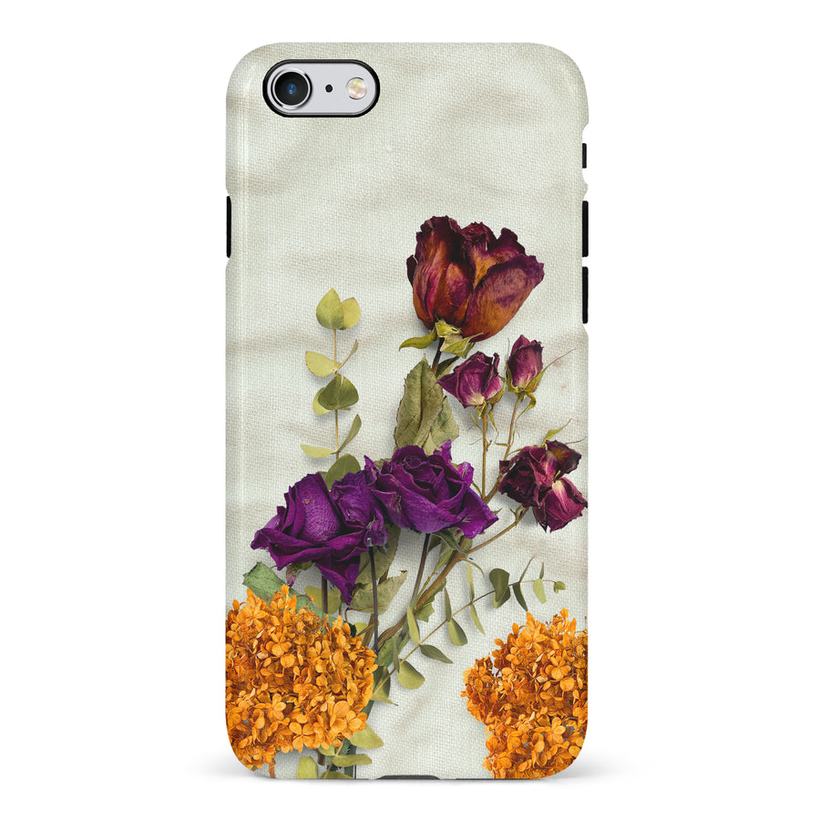 iPhone 6S Plus flowers on canvas phone case