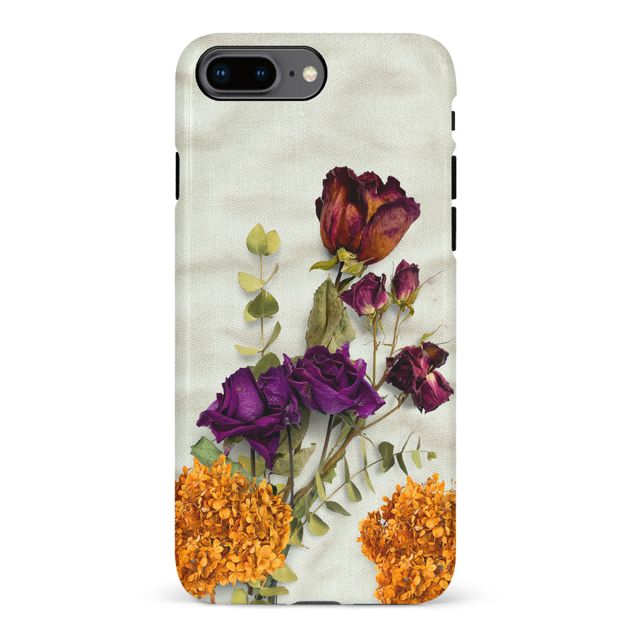 iPhone 7 Plus / 8 Plus flowers on canvas phone case