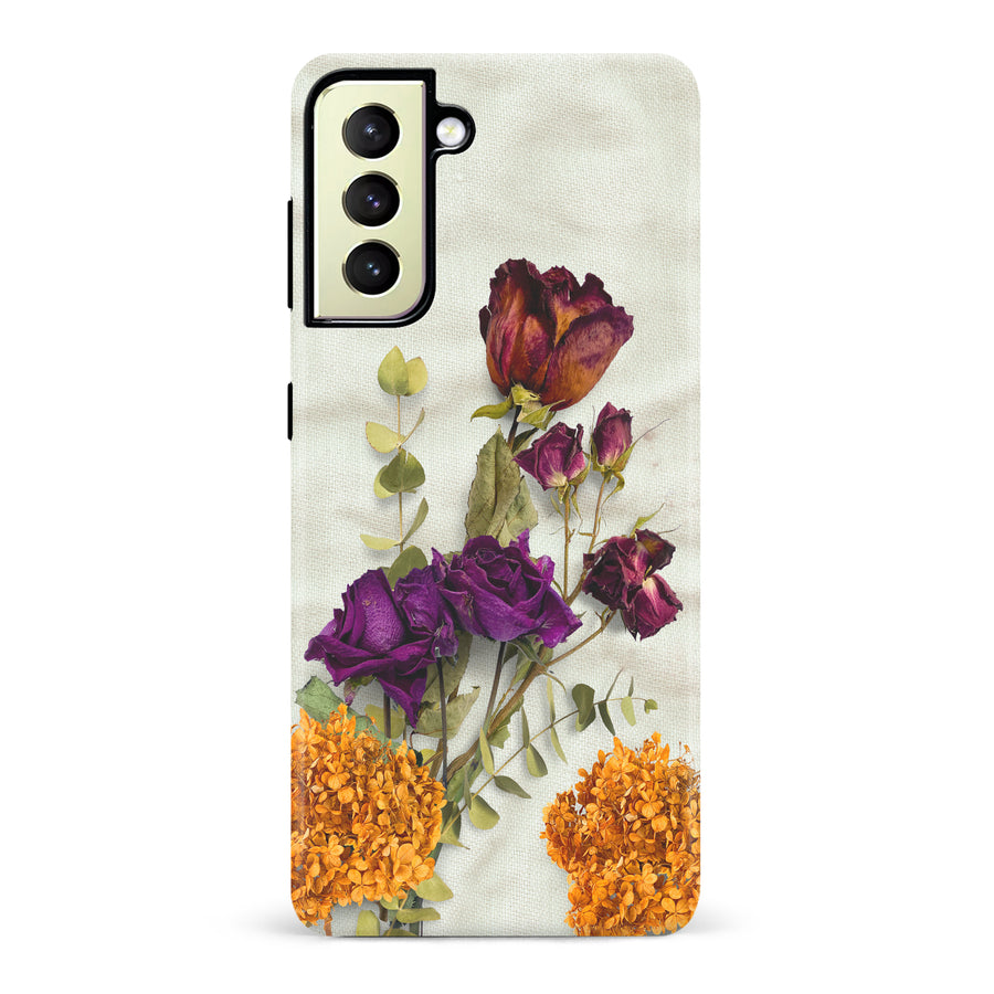 Samsung Galaxy S22 Plus flowers on canvas phone case
