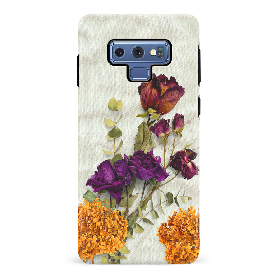 Samsung Galaxy Note 9 flowers on canvas phone case